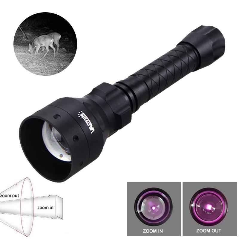 T50 Professional IR 850nm 940nm LED Night Hunting Flashlight Tactical 1-Mode Infrared Radiation Torch USB Rechargeable Lantern