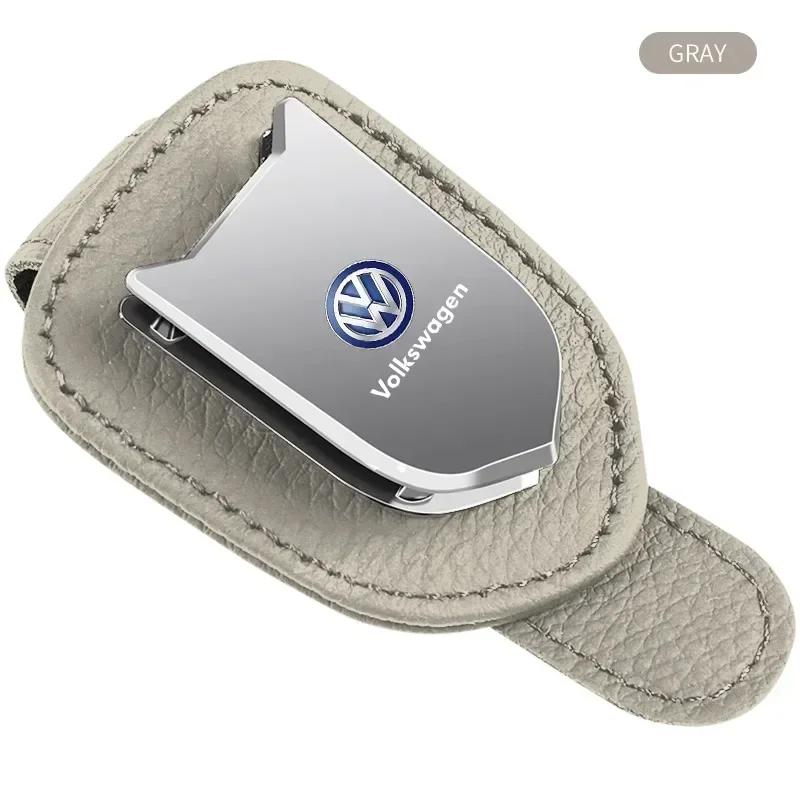 For VOLKSWAGEN VW 2025 For VW POLO Car Sun Visor Card Ticket Holder Stand Glasses Box Sunglasses Clip For Volkswagen VW Tiguan P 2GZJ