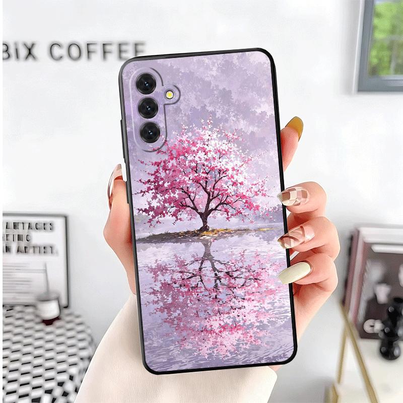 Мечтательное ночное дерево сакуры Мягкий чехол для телефона для Samsung A17 A37 A57 A16 A26 A36 A56 A15 A25 A35 A55 A14 A24 A34 A54 A13 A23