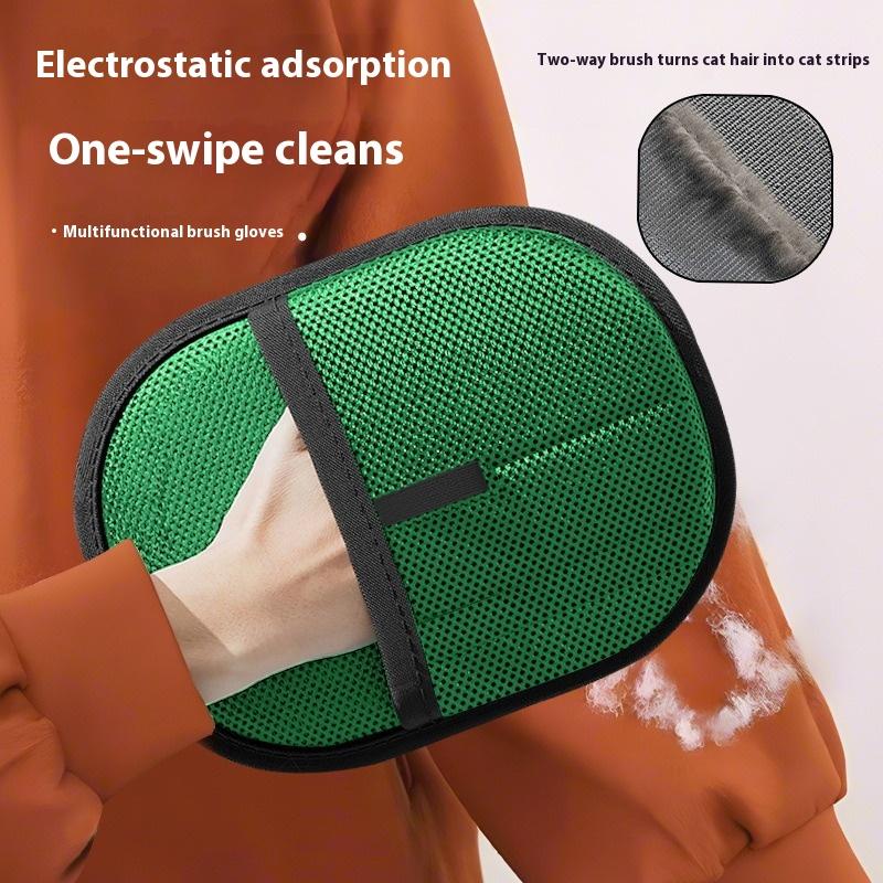 Инструменты для удаления шерсти домашних животных Многоразовые перчатки Перчатки для красоты питомцев Двусторонние Удаление ковров Шерсть домашних животных Волосы Товары для домашних животных