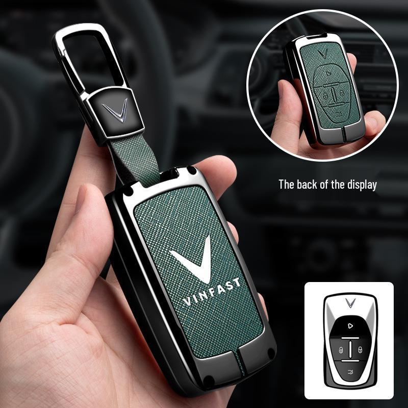 Vinfast Vietnam Car Key Case for Zhonghua V5/VF8 VF3/5/9 High-End Key Bag with Buckle for Men