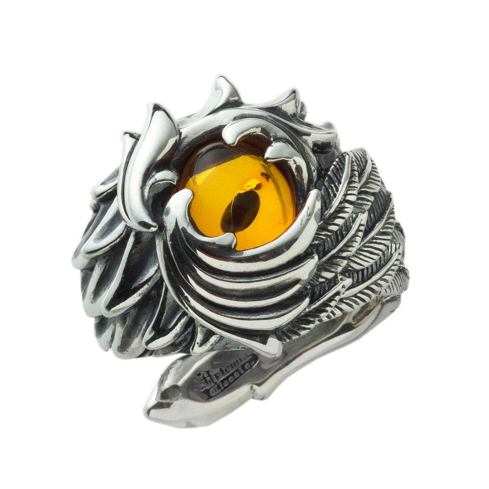 Artemis Classic Phoenix Wide Ring Silver Brand Silver 925 Sterling Silver (ac-acr0260) - Men's Accessories, Jewelry, Ring,