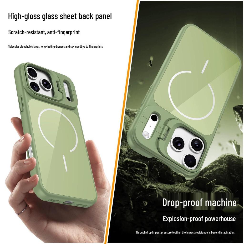 Магнитный чехол-защита для объектива iPhone 17 Pro Max - Ударопрочный PC-чехол для Apple 16/15