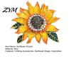 Alloy Sunflower Brooch Rhinestone Brooch, Decorative Floral Lapel Pin for Men Coats Women, Jewelry Accessory Dresses Scarves Women Badge