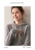 Thick Zippered Hooded Women's Cashmere Sweater - 2025 Autumn/Winter Collection: Solid Color, Elegant, Simple, Casual Wool Knit Outerwear