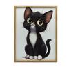 Poster Kitten In White Poster Kitten In White, 40X50 Cm, Black Aluminum Frame, 230 Gsm Matte Paper