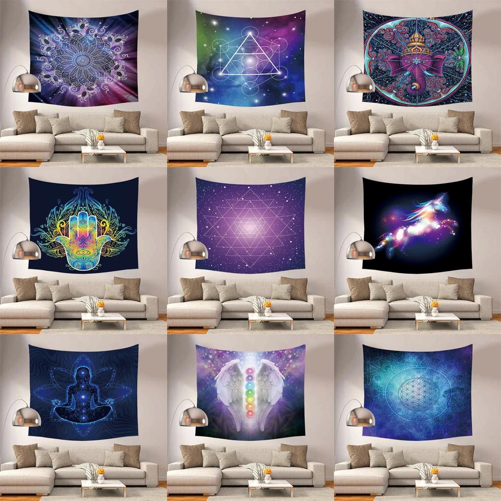 Tapestry Bedspread Yoga Mat Blanket Colorful Mandala Home Decor Wall Hanging