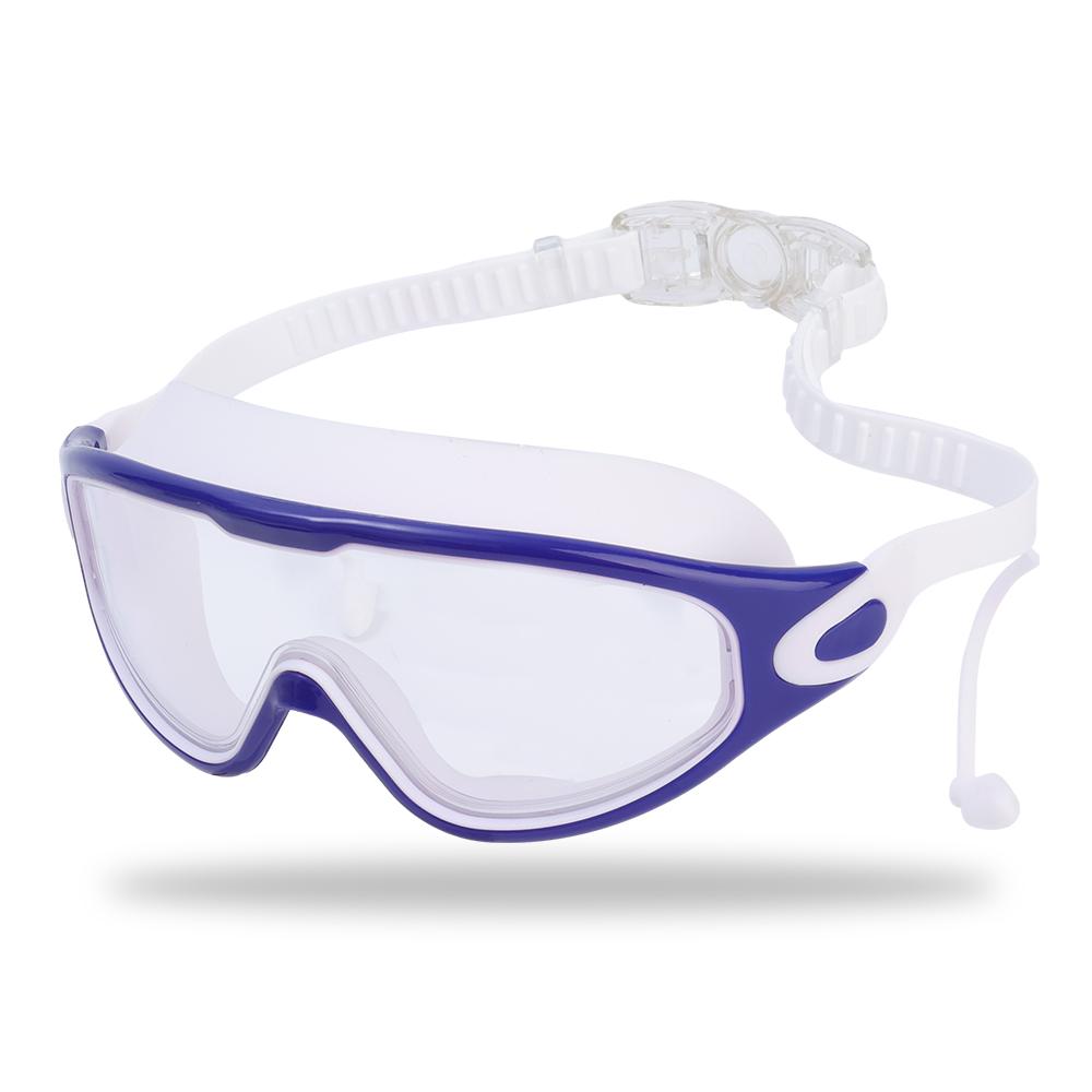 Плоские легкие очки для плавания, противотуманные очки для подводного плавания, дайвинга, плавания, водонепроницаемые очки в большой оправе, мужские и женские аксессуары для плавания