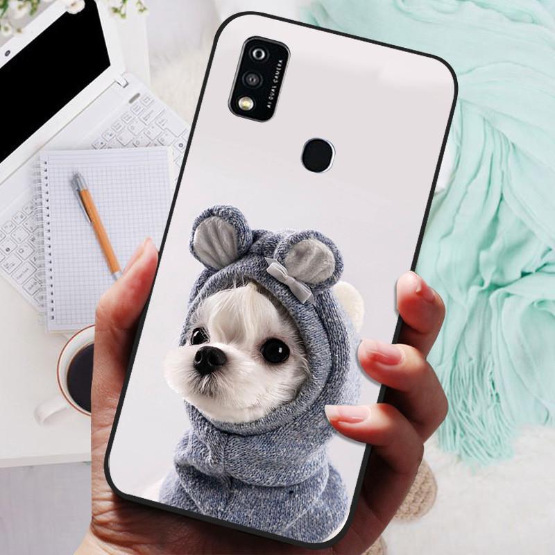 Чехол для ZTE Blade A51 A71 Черная Крышка Лев Волк Силиконовый Мягкий Задний Чехол для ZTE Blade A71 A7030 A 71 A 51 Защитный Корпус