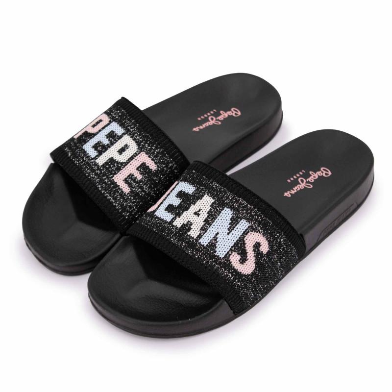 Мюли Черные T36/41 Женские PEPE JEANS