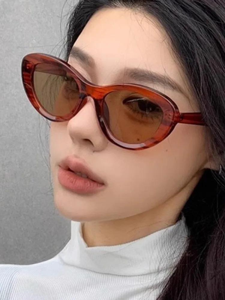 Ретро Вогнутые Солнцезащитные очки Кошачий глаз Женские Модные Дизайнерские Новые Солнцезащитные очки Кошачий глаз Очки Тень Для Женщин