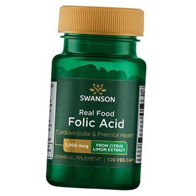 Фолат, Real Food Folic Acid, 100вегкапс (36280043)