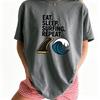 Surfboard Fin Wave Shirt Surfing Seaside Gift Doodle Tee Fin Tshirt Surfer Fan Fin Tshirt Coastal Graphic Line Art Ocean Tshirt