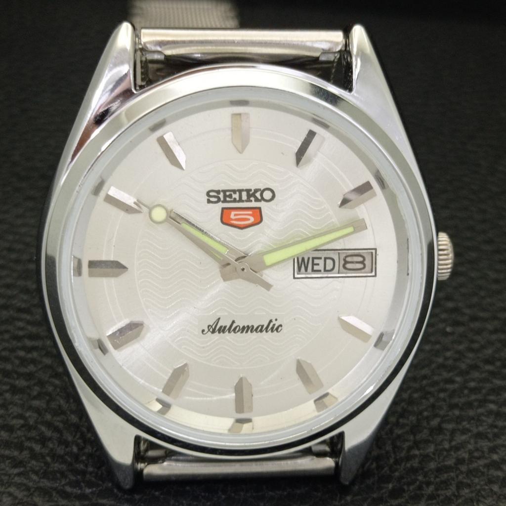 ВИНТАЖНЫЕ ВОССТАНОВЛЕННЫЕ МУЖСКИЕ СЕРЕБРИСТЫЕ ЧАСЫ SEIKO 5 AUTOMATIC 6309A ЯПОНИЯ a701719-5 R206c-a701719