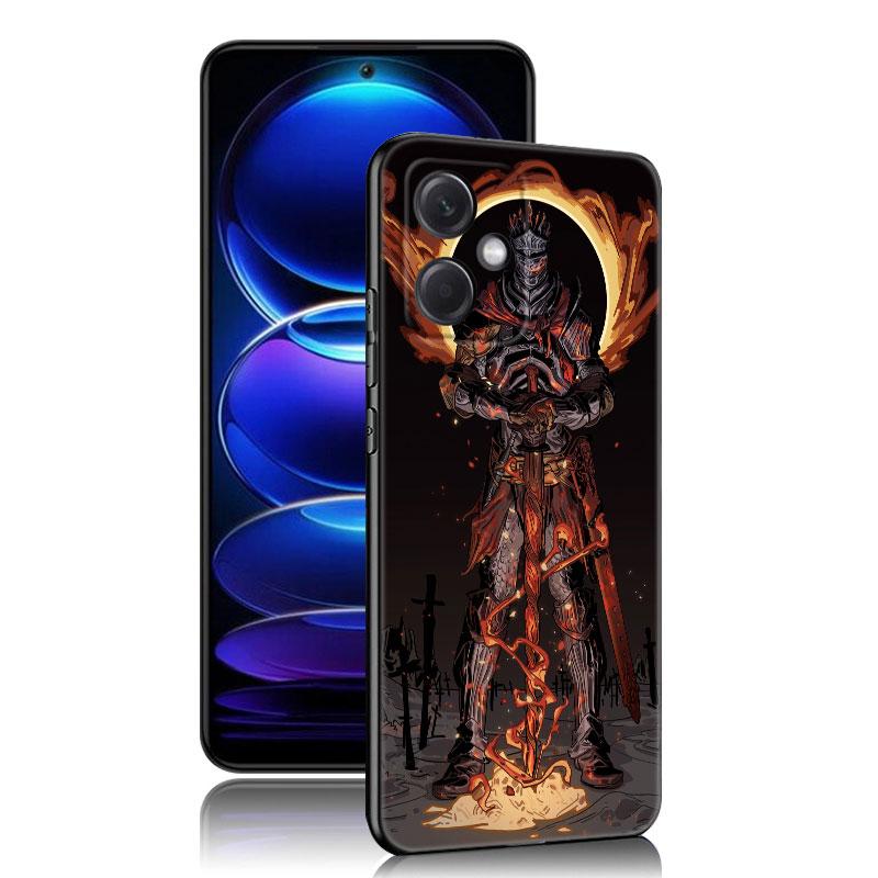 Игровой черный силиконовый чехол для телефона Dark Souls для Xiaomi Redmi Note 10 11 11S 12 13 4G 8 9 11T Pro 5G Plus 8T 9S 10S 12S