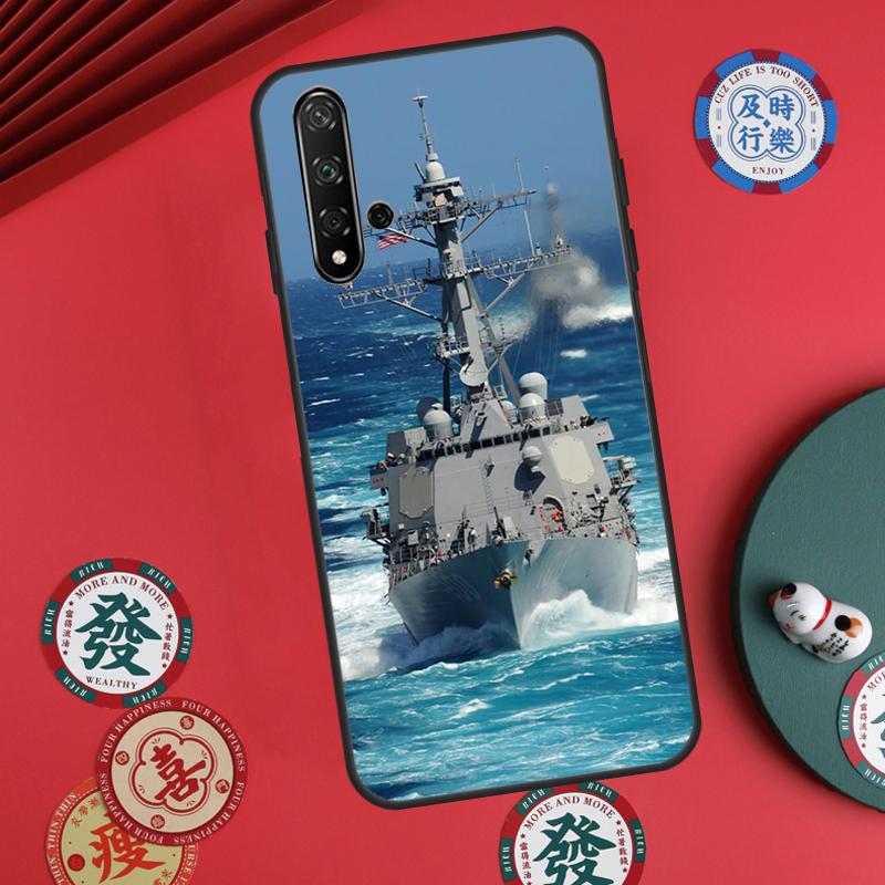 Военный корабль ВМФ Для Huawei Nova 11i 8i 12i 12s 9 10 SE Y60 Y70 Y90 Y72 Y73 Y61 Y91 P60 Pro P30 P40 Lite Чехол