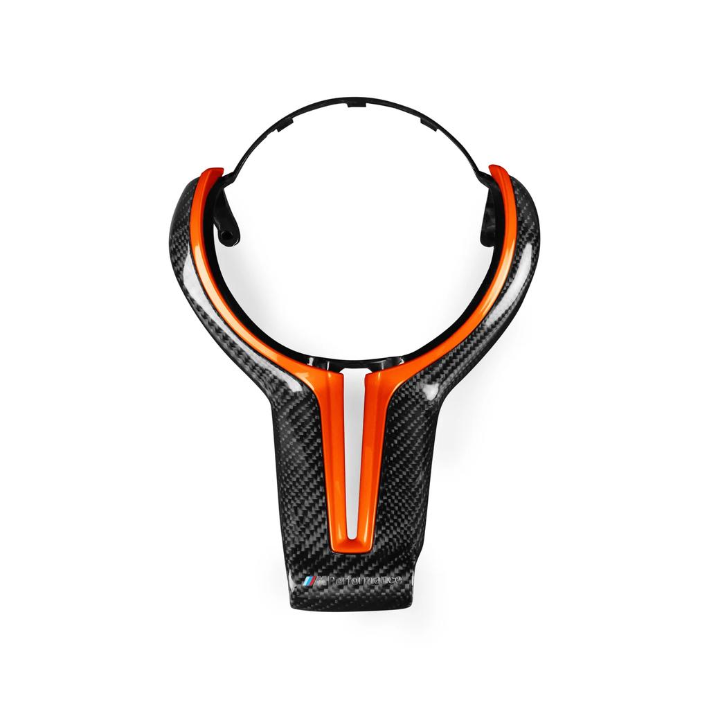 M Power Steering Wheel Covers Car Carbon Fiber M Sport Steering Wheel Trim for BMW M2 F87 M3 F80 M4 F82 M5 F10 M6 F06