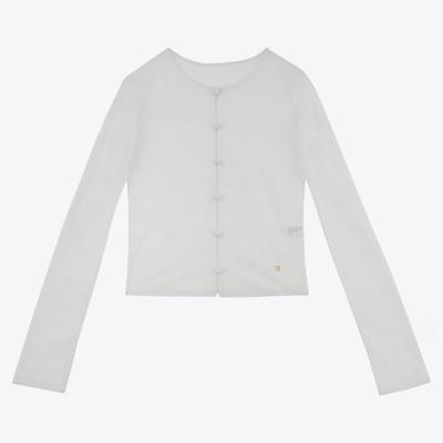 Сексуальный Кружевной Кардиган Feminine Lace_Белый