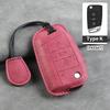 Для VW Volkswagen Polo Golf Passat Beetle Tiguan Skoda Octavia Kodiaq Seat Leon Altea Бесключевой кожаный чехол-обложка для складного автомобильного ключа