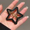 Geometric Star Side Clip Y2k Hollow Hair Clip Personality Rhinestone Star BB Clip\  Photograph
