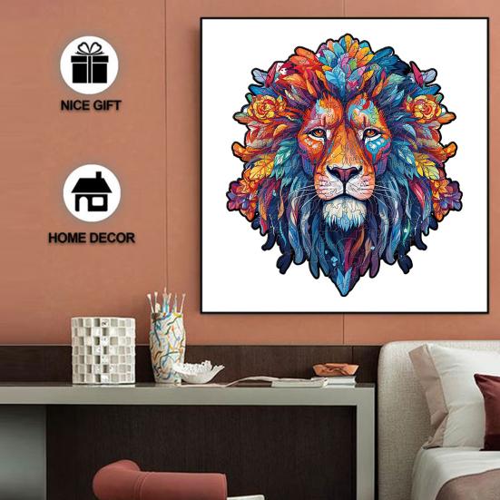 Деревянный пазл 3D в форме животного Деревянные пазлы Точно вырезанные детали Уникальная форма Яркие цвета Взаимодействие родителей и детей Головоломка для взрослых Игрушка-головоломка