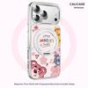 Magnetic Stand Leather Phone Case for iPhone 17 Pro Max, Shockproof Protective Cover, Cute Cartoon Pink Bear Design