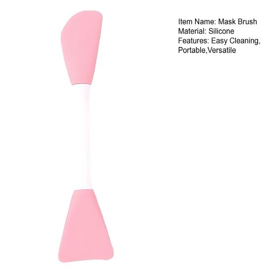 Кисть для маски для лица Двусторонняя лопатка для маски Мягкий аппликатор для глиняной маски