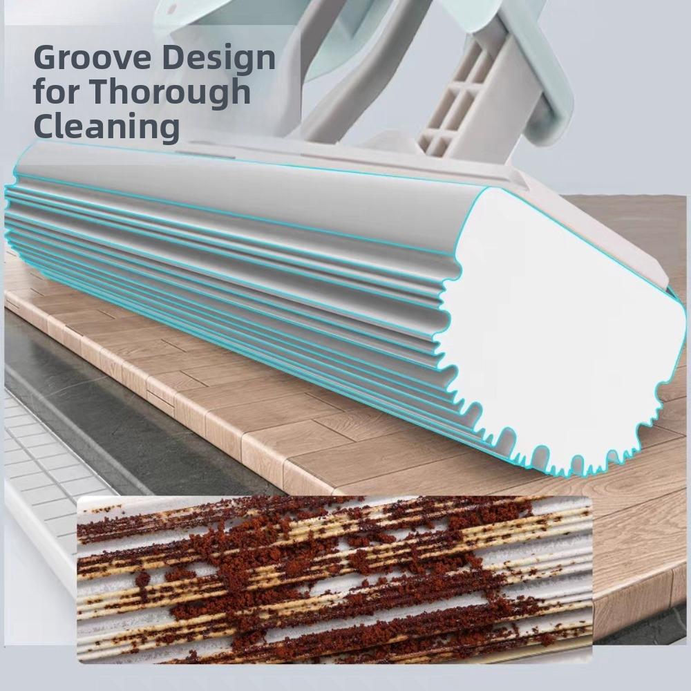 28cm Roller Sponge Mop Head Washable Wash Mop Head Folding Cotton Mop Head Household Cleaning