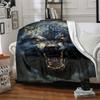 1pc Wolf Pack Blanket, Lightweight Flannel Throw Blanket For Sofa, Bed, Travel, Camping, Living Room, Office, Couch, Chair, And Bed