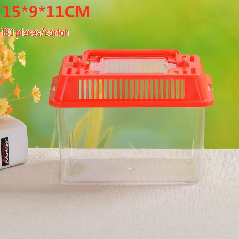 Прозрачный ручной бокс для разведения питомцев - Большой, Средний и Маленький размеры для Черепах, Золотых рыбок или Хомяков.