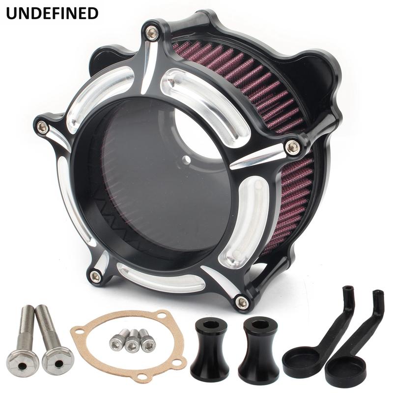 Air Cleaner Filter Intake For Harley Twin Cam EVO Dyna Softail FXST Touring Road King Street Glide 1993-1999 Motorcycle Clear