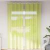 VidaXL Voile Curtains with Eyelets 2 Pcs Apple Green 140x300 Cm, Net Curtain, Sheer Curtain, Window Voile, 4102058