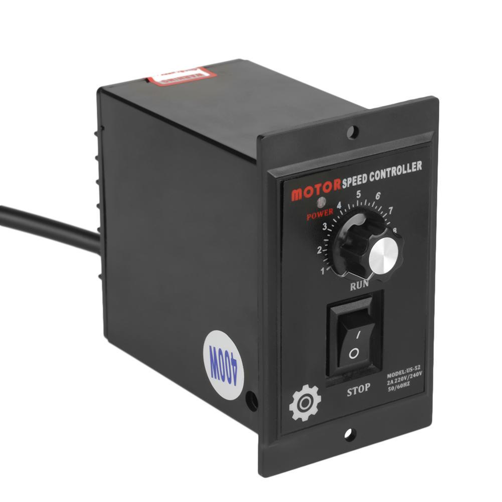 Регулятор скорости двигателя 400 Вт AC 220 В, контроллер точной регулировки, управление скоростью вперед и назад, дисплей, высококачественная электронная схема, интегрированные компоненты