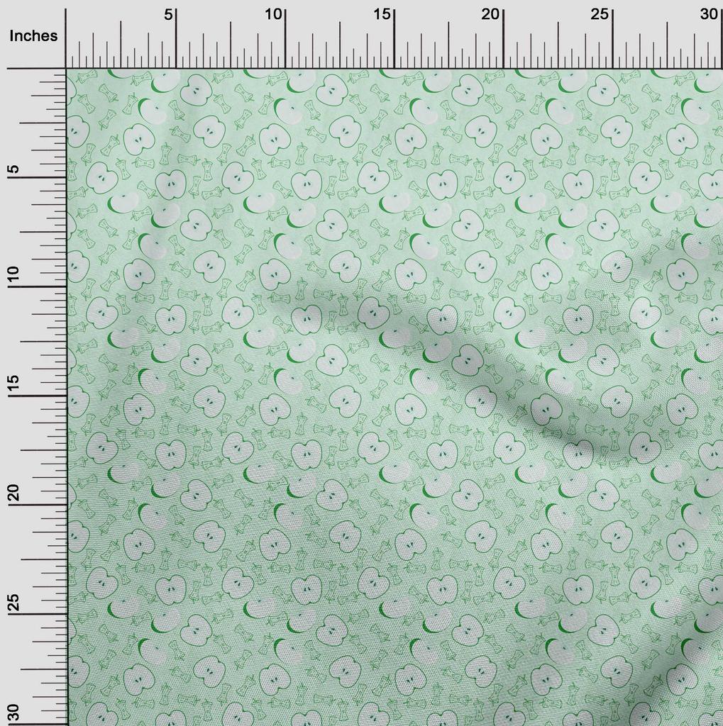 oneOone Ткань Cotton Flex Light Green для квилтинга, принт, швейная ткань, по ярдам, 40 дюймов