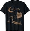 The Cure Винтажная Кошка Луна Смешная The Cure Любитель Кошек Футболка Унисекс Футболка