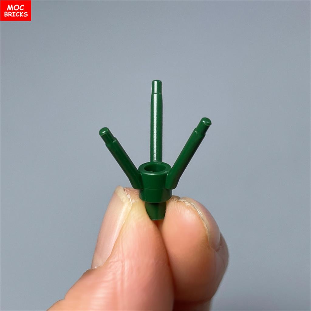 200 шт./лот Детали MOC 24855 Стебель растения/цветка с нижним штырьком Для деталей конструктора DIY Рождественский подарок Игрушка