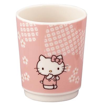 Персонажи Sanrio Hello Kitty 8 x Японская вишня Китти Сделано в День (САНРИО) Чайная чашка, 240 мл, Диаметр прибл.. 9см, Посуда, Дизайн,
