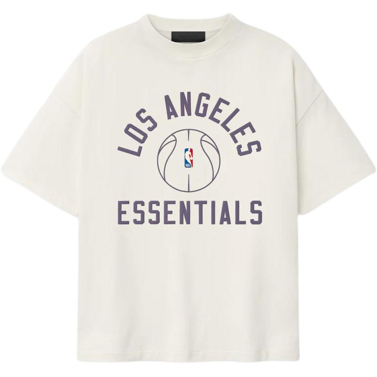 Fear of God Essentials Lakers x Barkley Hendricks 90s Tee Ivory Women Tops Cream 125BH262205F