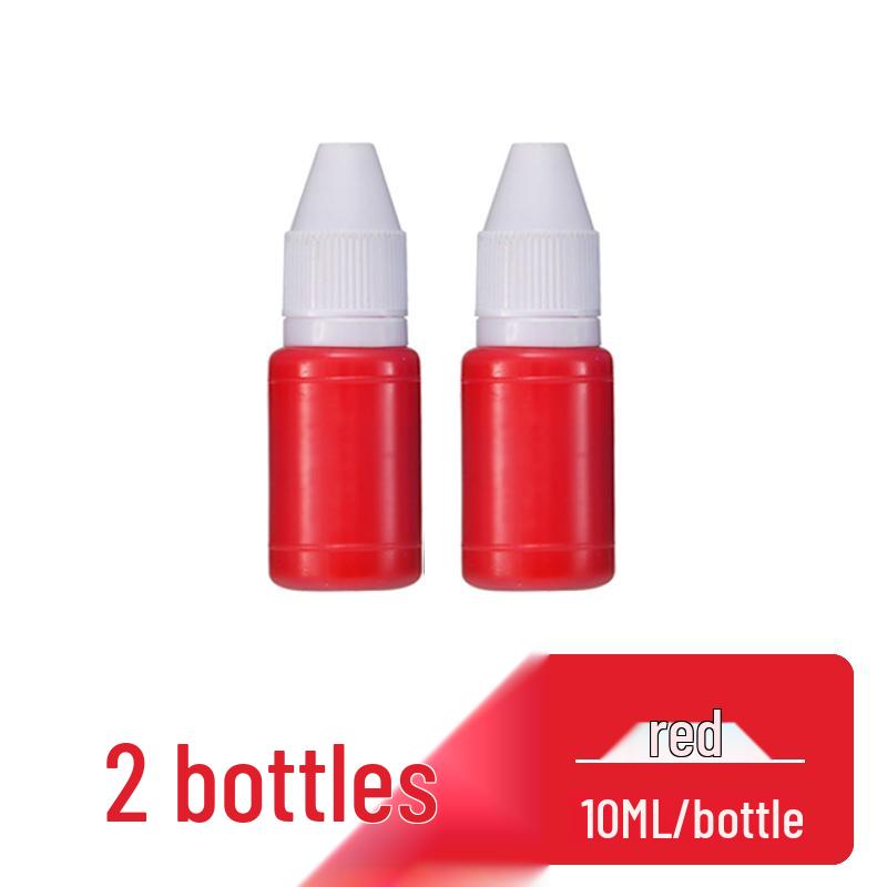 Быстросохнущая светочувствительная штемпельная подушка с чернилами для штампов - Красный, Черный, Синий, Фиолетовый, Зеленый Несмываемые чернила