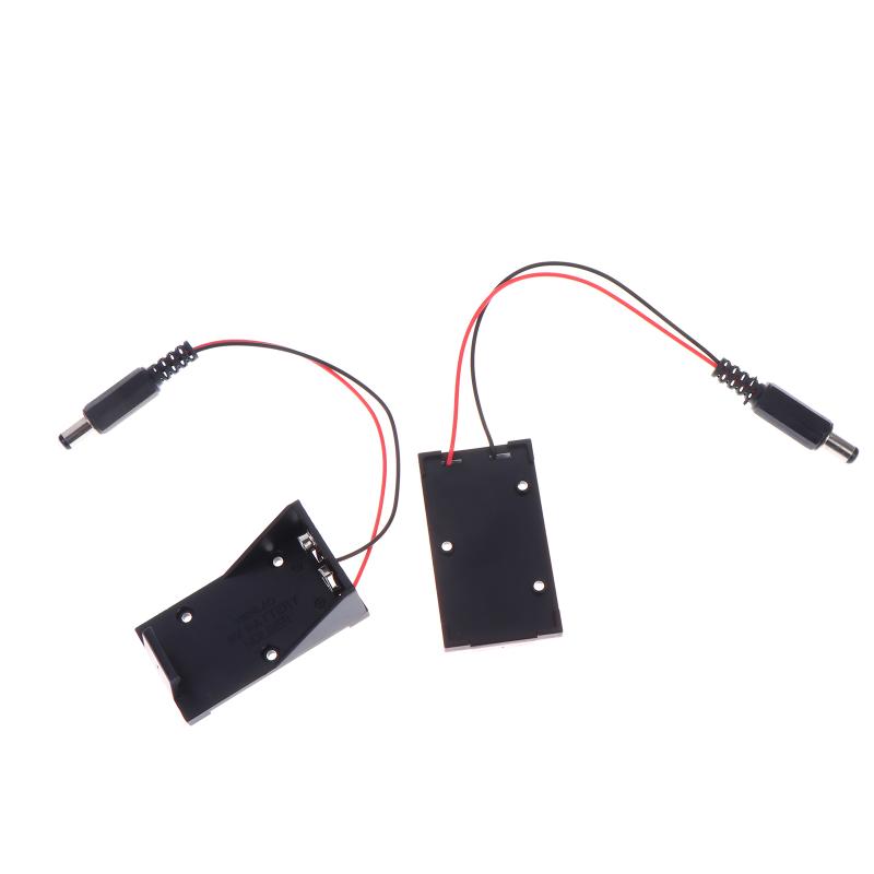2 PCS 9V Battery Clip Holder Case Box With Wire Leads DIY Interface DIY Interfac Accessories