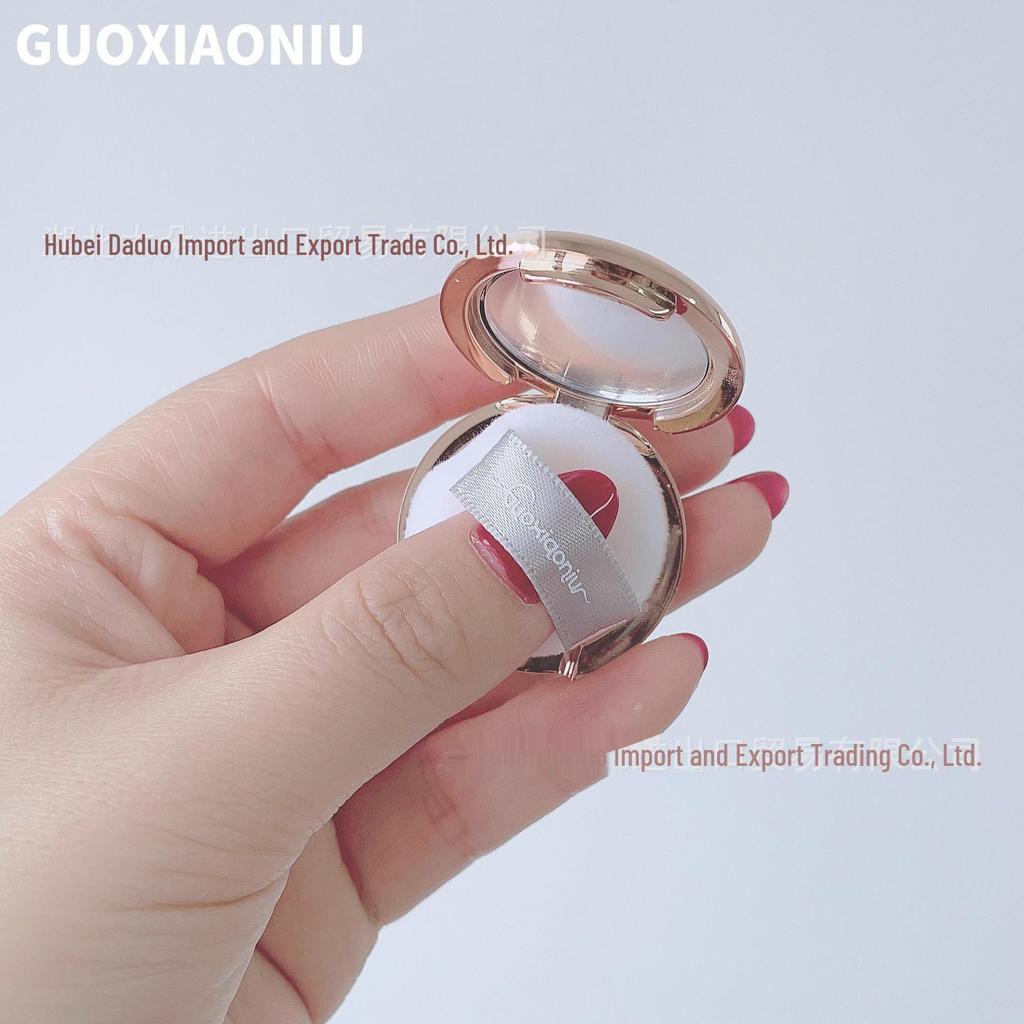 Мини-пуховка для макияжа Guo Xiaoniu 30 мм, тонкая, ворсистая, 5 шт., помещается в небольшую переносную сумку
