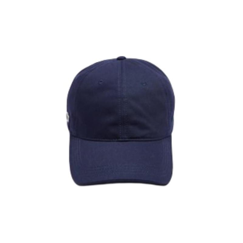 Lacoste Solid color design cotton cap men blue curved brim dome Casual Duckbill RK4709-166