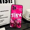 Graffiti Arcane Jinxs Phone Case For IPhone 17 16 15 14 13 12 11 Pro Max Plus Mini Silicone Black Cover