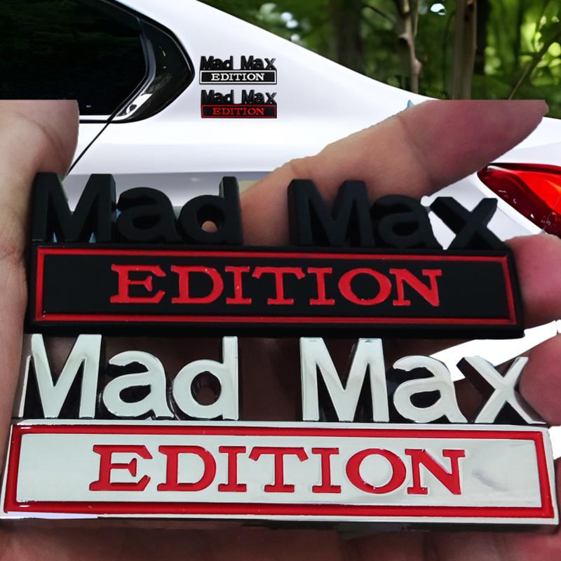 Автомобильный Стайлинг 3D Mad Max Edition Металлический Хром Цинковый Сплав Клейкая Эмблема Декоративный Значок Забавная Наклейка Автомобильный Аксессуар