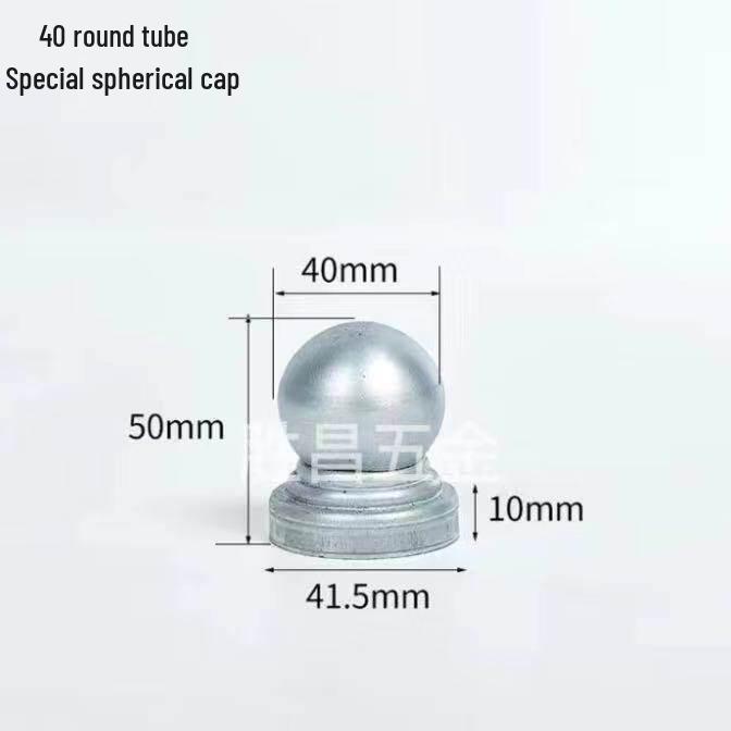 Wrought Iron Hollow Decorative Staircase Post Cap - Round Handrail Ball for Railing Fence Accessories