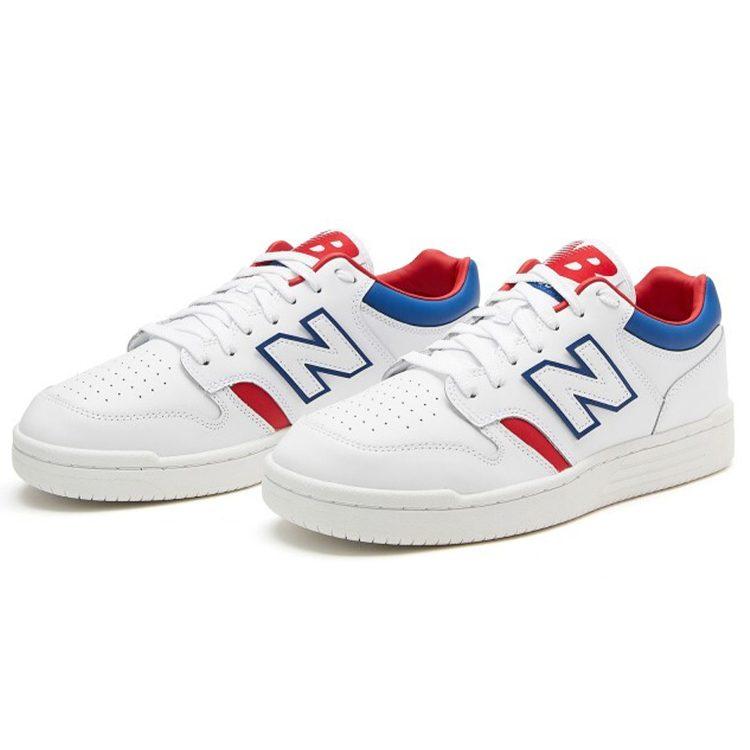 New Balance 480 Низкие Белый/Красный/Синий BB480LAA