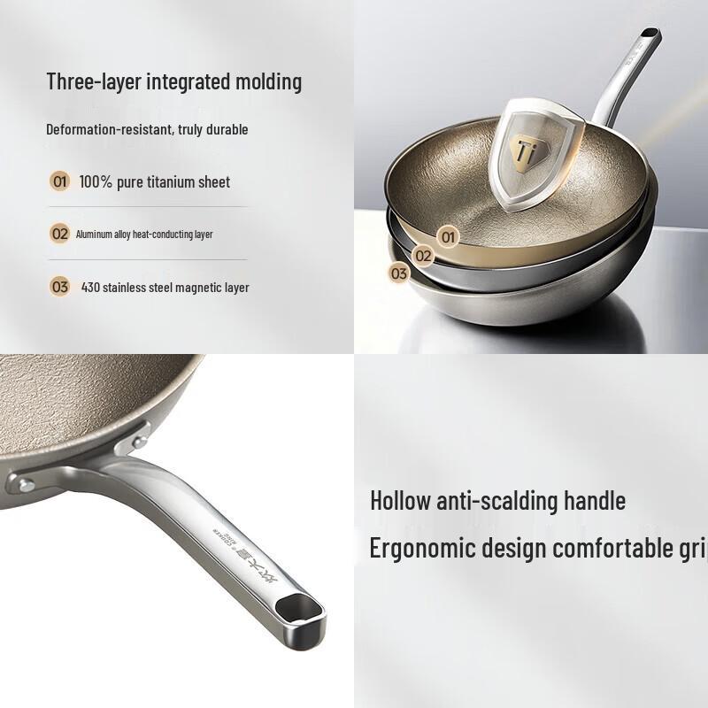 COOKER KING Вок из чистого титана TR30CG