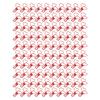 100Pcs Binder Clips Metal Heart Shape Hollow Small Binder Clips for Office Documents Certificates
