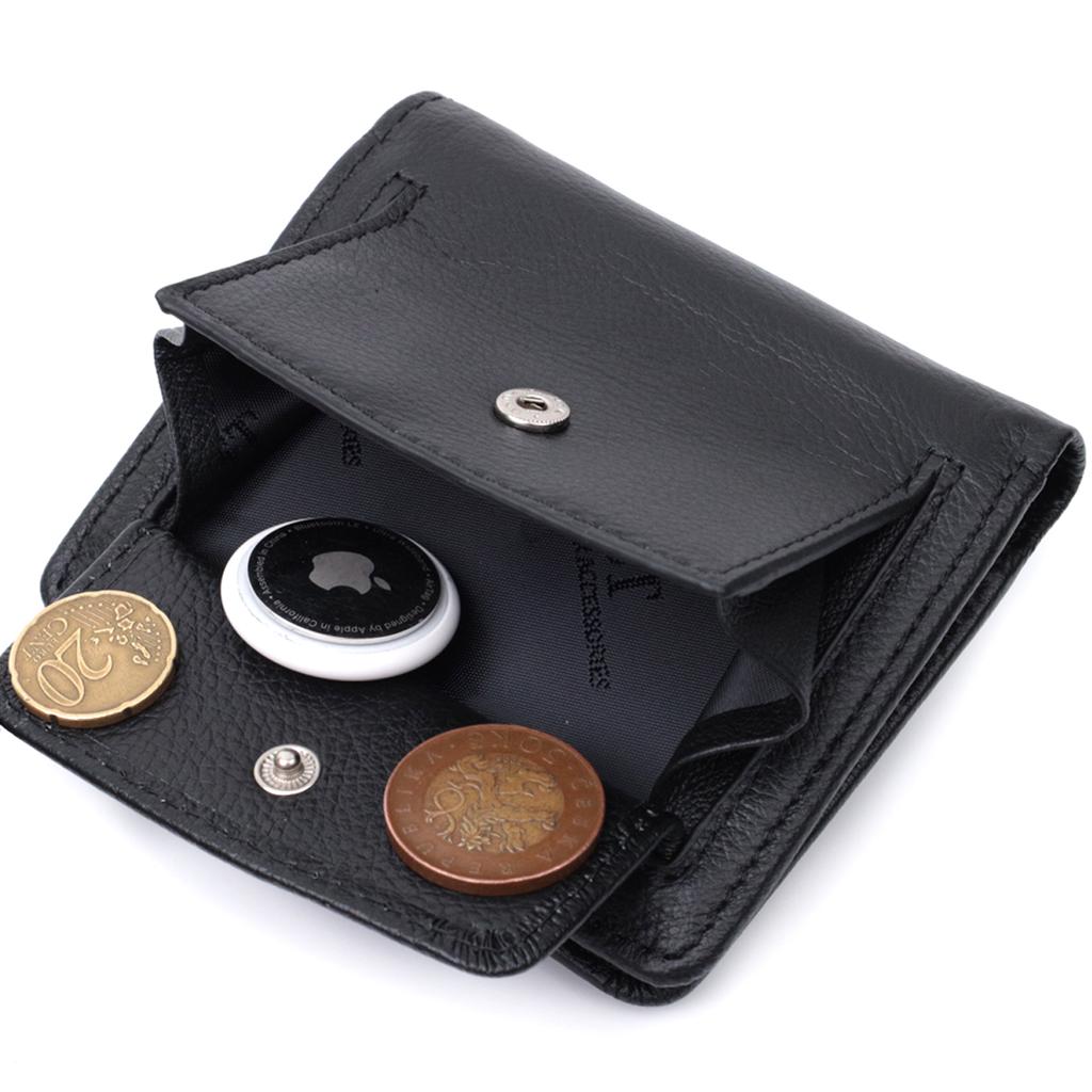 Vertical Wallet for Women Made of Genuine Leather ST Leather 22701 Black