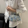 Elegant Embroidery Shoulder Bag Satin Crossbody Bag Vintage Handbag  Party Occasion